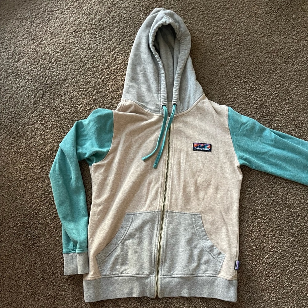 Patagonia cool terry zip up hoodie